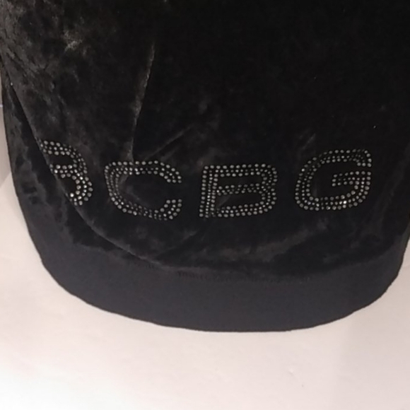 BCBG MAXAZRIA BLACK RHINESTONE HOODIE SIZE SMALL - Picture 4 of 9